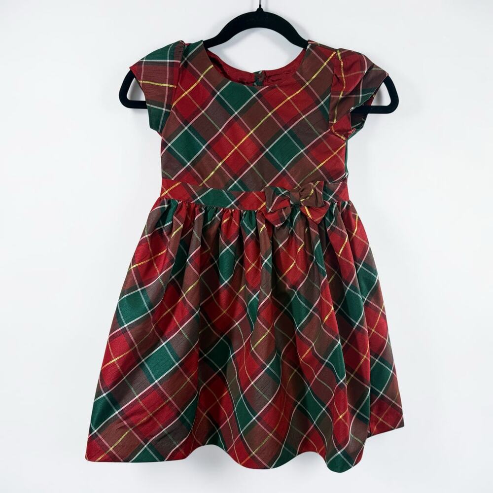 Gymboree Girls Christmas dress plaid holiday dress size 6